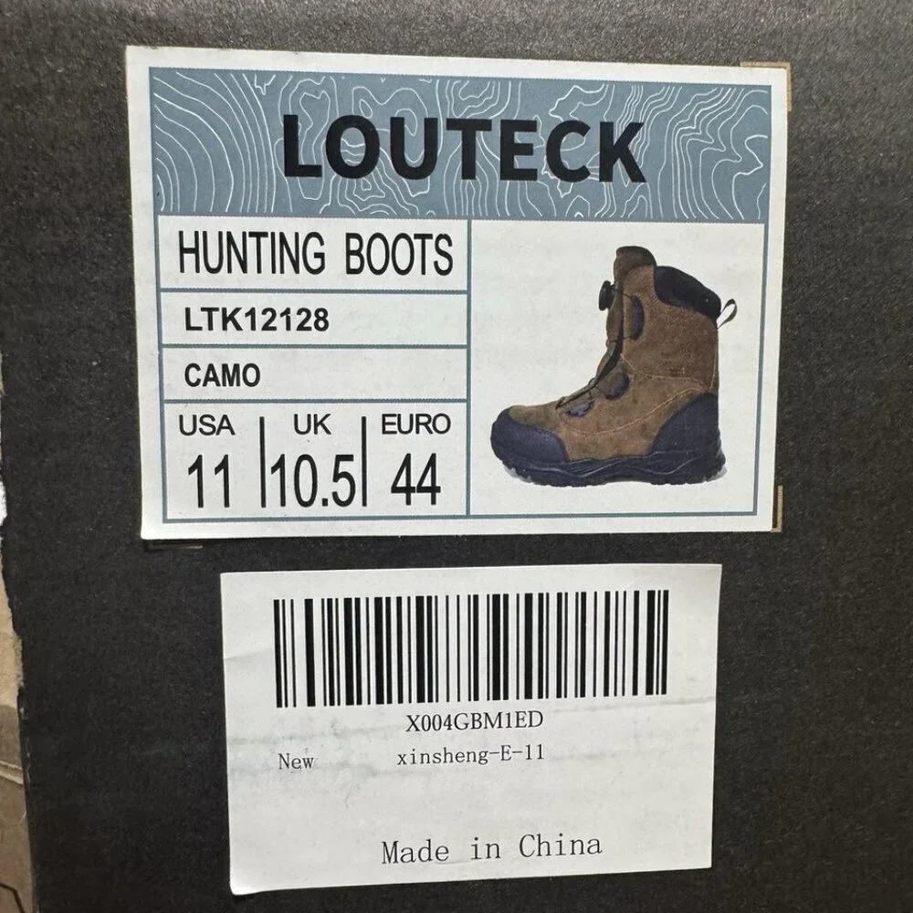 Louteck Mens Hunting Boots Size 11 M
